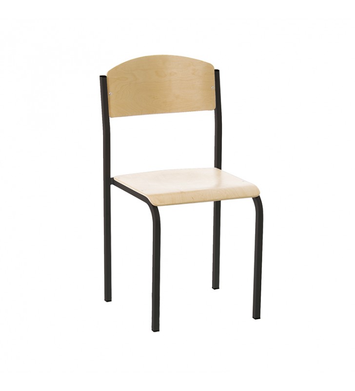 E-261 black Neregulējams skolnieka krēsls
